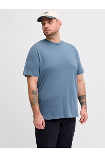 Jack & Jones Plus Ανδρικό Βασικό T-shirt, Bradley, Στρογγυλή Λαιμόκοψη