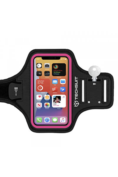 Techsuit Universal Phone Case max. 6.8inch, Techsuit, Sports TH20, Pink