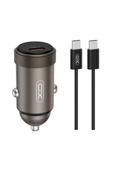 XO Design Incarcator Auto Cu Cablu USB-C CC70, 30W, 3A, 1 x USB-C, Negru