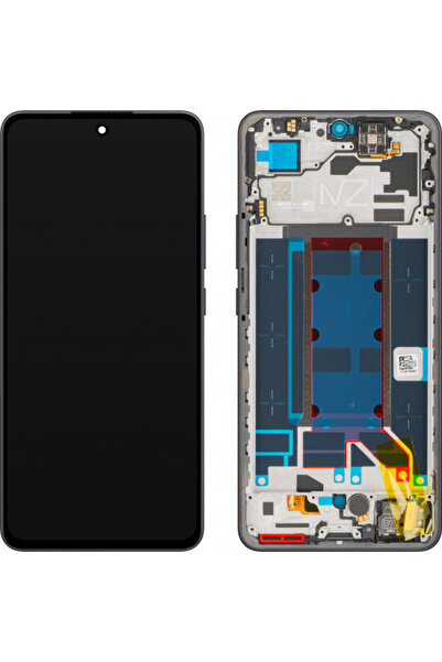 OPPO Дисплей с тъчскрийн за Reno13 FS 5G/ Reno13 F, с рамка, сив (графитено с...