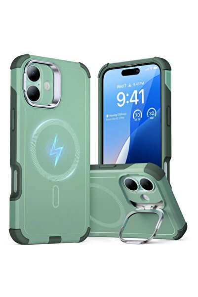 Stef's Cat Husa MagSafe pentru Apple iPhone 16, ESR, Cyber Armor Kickstand, V...