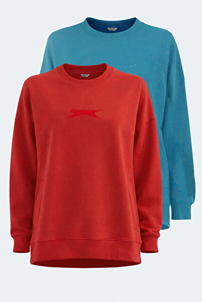 Slazenger VIKENTI SW ΣΕΤ 2 ΤΕΜΑΧΙΩΝ Γυναικείο φούτερ oversized με τσέπες