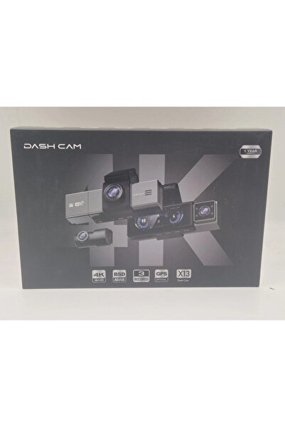 drivetec 3 Kameralı Araç Ön , İç ve Arka Kayıt Kamerası , 4K + 2k + 2K , Ekra...