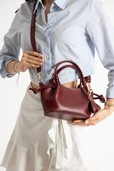 KIRASE Minimal Knot Detailed Crossbody Wallet Mini Size Hand and Shoulder Bag...