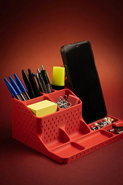 MYCRAFT3D Telefon Standlı Masaüstü Organizer – Kalemlik, Notluk ve Ofis Düzen...