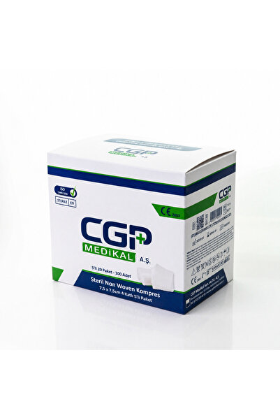 cgp medikal can güven park 7,5x7,5 Steril gaz kompres non woven spanç gazlı bez