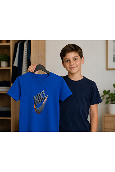 Malfini Παιδικό μπλουζάκι 100% βαμβακερό με στάμπα Nike, για ηλικίες 4-12 ετών