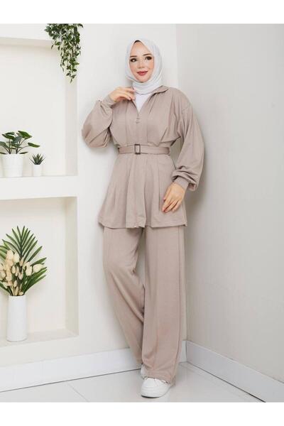 trendgiyimm طقم أوسيهو مع حزام