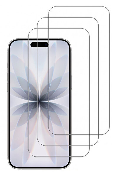 CEPSTOK iPhone 17 Kırılmaz Cam 3 Adet Temperli Şeffaf Ekran Koruyucu(3'Lü Paket)