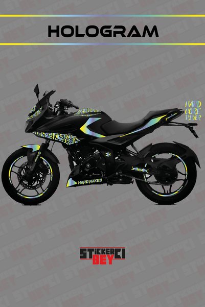 STİCKERCI BEY BAJAJ PULSAR F250 FULL BODY MOTOR ARMA STİCKER KAPLAMA SETİ (FOLYO KESİM)