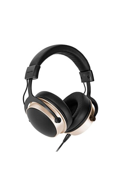Kruger&Matz Casti Stereo KM0887, 50mm, cablu 3m (Negru/Auriu)