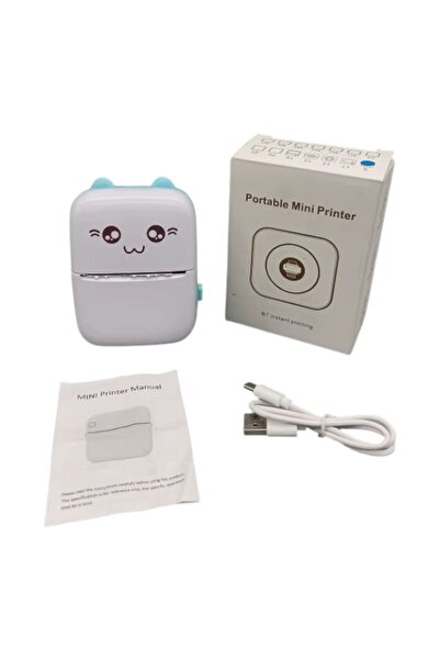 E-ANAMAG Φορητός θερμικός εκτυπωτής, Μίνι εκτυπωτής αυτοκόλλητων, Bluetooth, ...