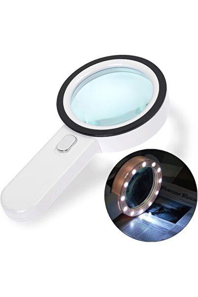 E-ANAMAG Μεγεθυντικός φακός με φωτισμό LED, μεγέθυνση 30x