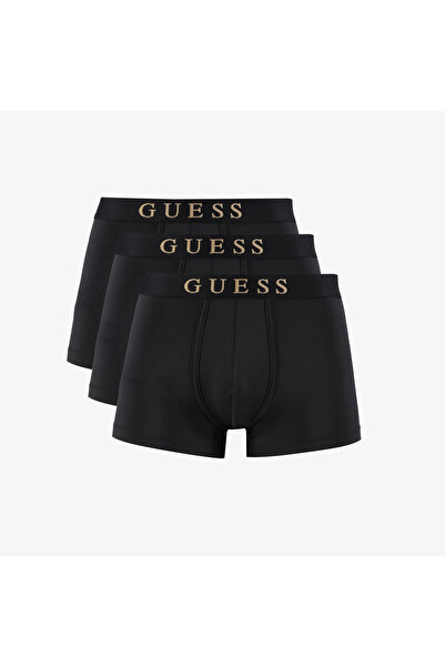 Guess Microfiber 3'lü Erkek Siyah Boxer