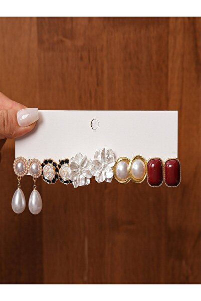 Take Two By Styli Set of 5 - Assorted Embellished Earrings