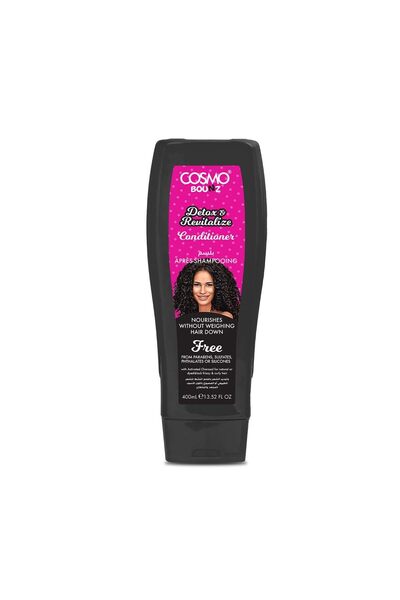 CD Cosmo Designs Cosmo Bounz Detox & Revitalize Hair Conditioner 400ml Black,...