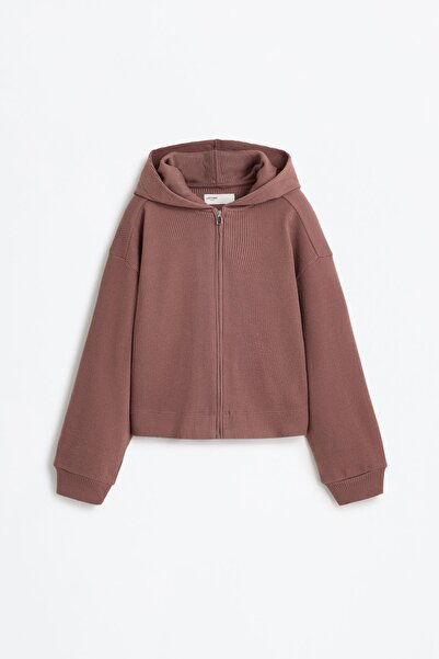 LEFTIES Kesim detaylı fermuarlı sweatshirt