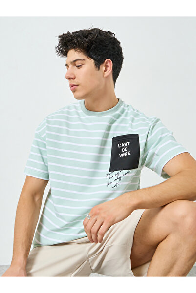 Styli Men Striped Oversized T-Shirt