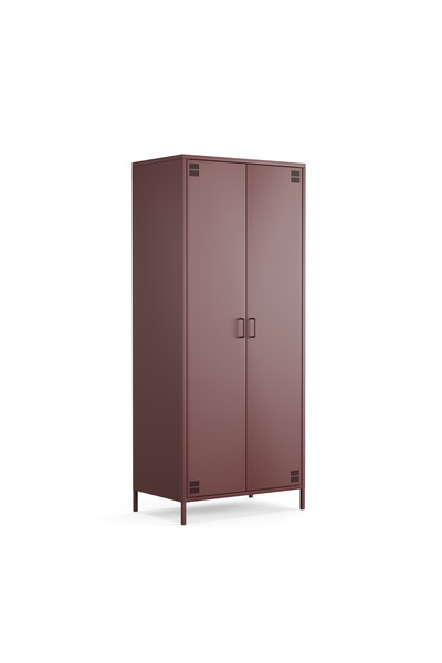 Furni24 Pera Metal Elbise Dolabı, Soyunma Dolabı, İki Kapılı, 80,50 x 50 x 18...