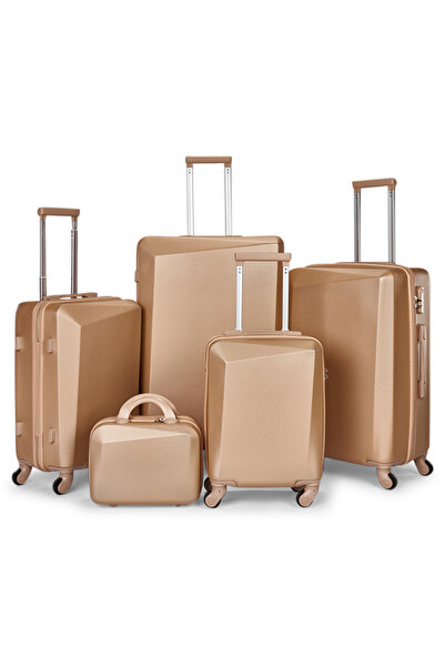 LİMRA Luxury 5 Pieces Luggage Sets Modern Design Strong Color Travel Suitcase...