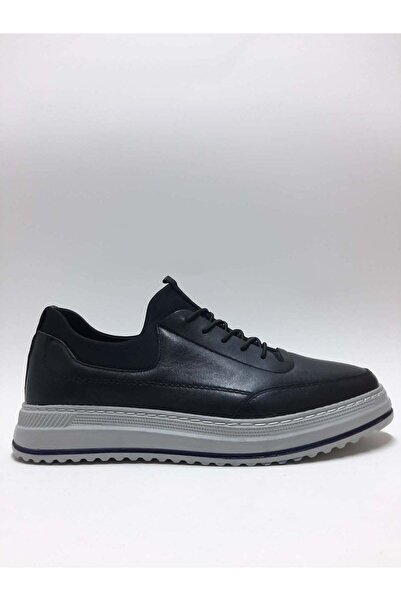 Adnan Bozkaya Genuine Leather Black Laceless Stretch Comfortable to Wear Ligh...