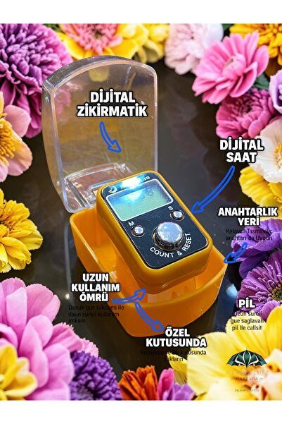 Altınoluk Haremia Dijital Saatli Zikirmatik – Özel Kutulu, Anahtarlık Askılı,...