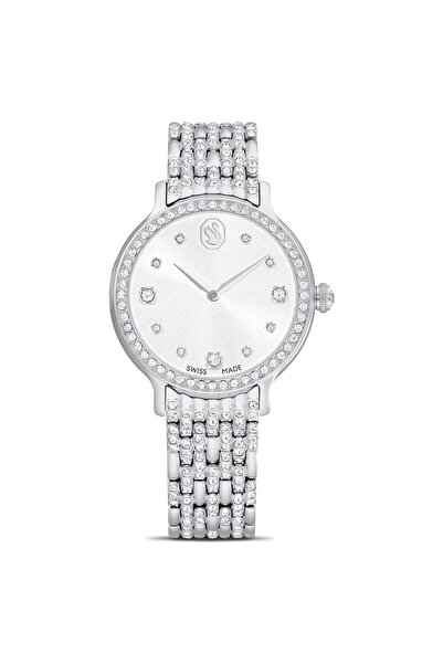 Swarovski Imber Saat İsviçre Üretimi Metal Bileklik Gümüş Ton Paslanmaz Çelik