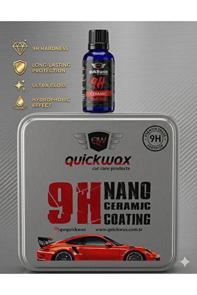 quickwax 9H NANO SERAMİK KAPLAMA SETİ - ULTRA PARLAKLIK VE UZUN SÜRELİ KORUMA