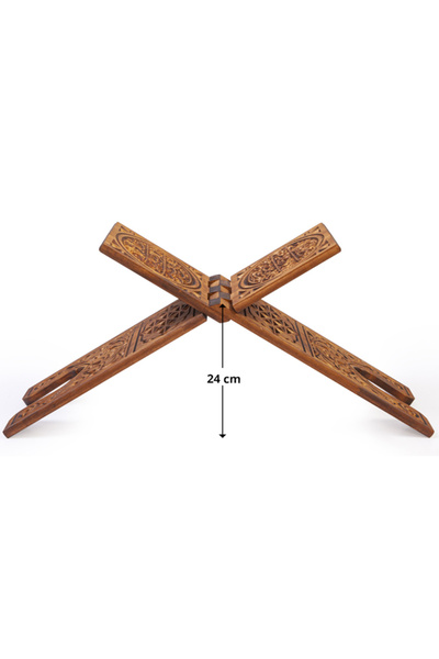 Akıncı Tekstil Ahşap Rahle - Oyma Desen - 65 cm