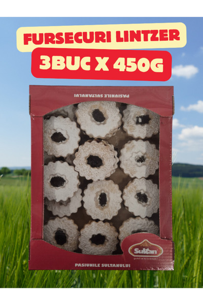 Sultan Μπισκότα LINTZER, 3 τεμάχια x 450γρ.
