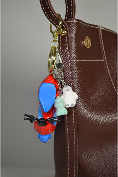 shop Colorful Motorized Bag Charm / Keychain with Penguin and Dinosaur Figures