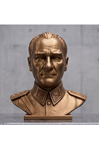 TSC Gazi Mustafa Kemal 15 cm Atatürk Heykeli Büstü Dekoratif Anlamlı Hediyelik