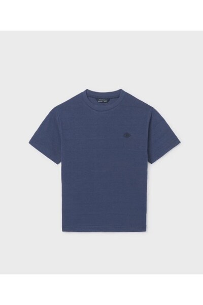 NUKUTAVAKE Boy's Short Sleeve Basic T-Shirt 8-18 Years Dark Blue