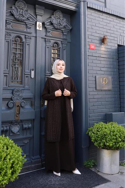 GÖZDE GİYİM فستان الأمهات مقاس كبير من راوند ستون راوند ستون