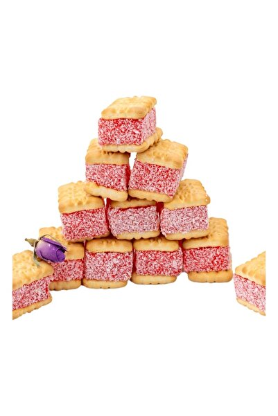 Ağaçaltı Turkish Delight with Biscuits and Roses 250 Gr Rose Flavored Layered...