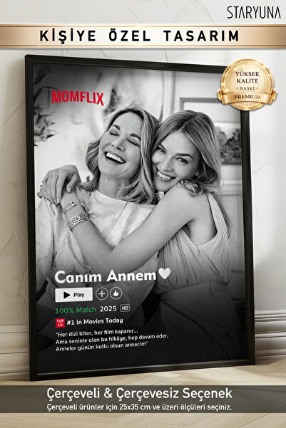 STARYUNA Anneler Günü Hediyesi, Anneye Hediye, Anneye Özel Tablo Cpyuna6017