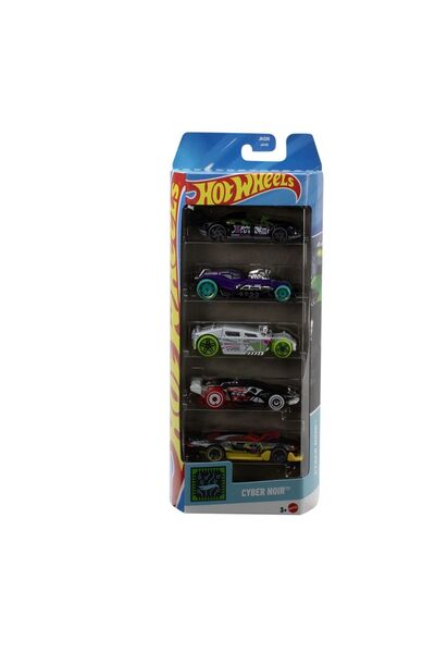 mattel SET DE 5 MAȘINI HOT WHEELS CYBER NOIR