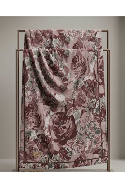 w white stars sports & wear Jawel Floral Motif Cotton Soft Shawl