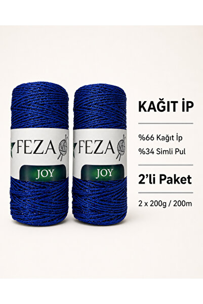 shcen Feza Joy Glitter Papirna Pređa 2 Pakovanja 200g 200m – Pređa za Vreće, ...