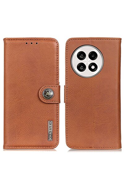 KHAZNEH Cowhide Θήκη Πορτοφόλι Brown (OnePlus 13R 5G)