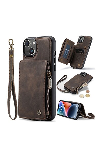 Caseme C20 Multifunctional Σκληρή θήκη Brown (Apple iPhone 14)