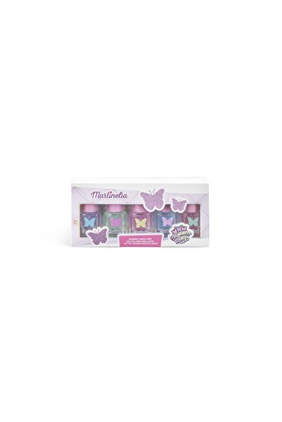 Martinelia Set de 5 oje de unghii cu efect de sclipici