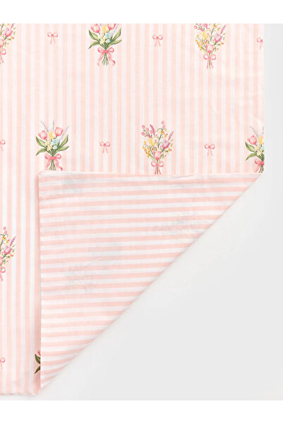 LC Waikiki Pink Floral Double Duvet Cover Set
