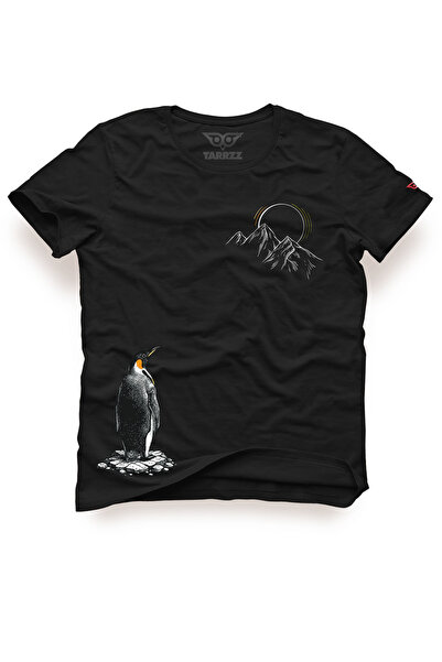 Tarrzzcom Unisex Penguen ve Dağ Baskılı Tasarım Tişört – Nihilist Penguin %10...