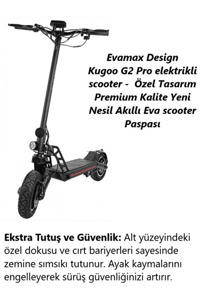 Evamax Design Kugoo G2 Pro elektrikli scooter - Özel Tasarım Premium Kalite Y...