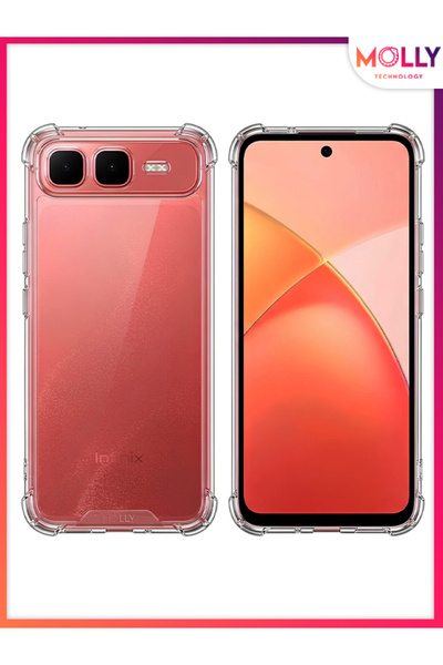 Molly İNFİNİX SMART 10 PLUS İçin Köşeleri Takviyeli Şeffaf Silikon Kılıf