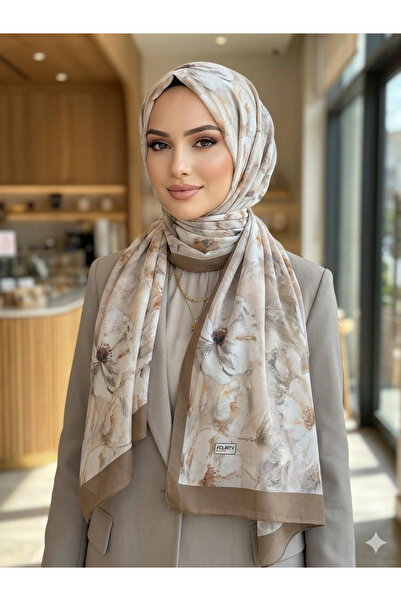 REMOMODA Italian Chiffon Shawl Floral Pattern, High Quality, Soft and Comfort...