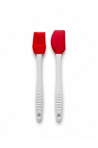 evolis kitchen 1 Mini Egg Brush and 1 Spatula Silicone Set
