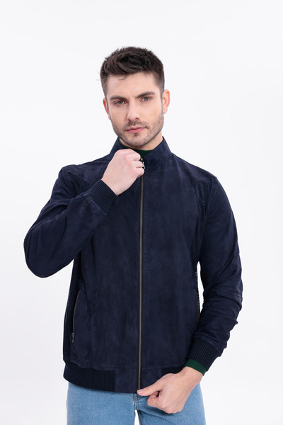 Metins Leather Erkek Süet Çift Taraflı Giyilebilir Hakiki Deri Mont - Lastikl...