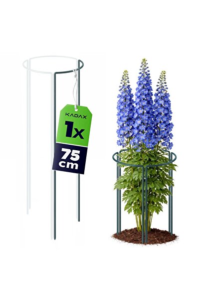 KADAX Țăruș de grădină, 1/3 cerc, 75 cm, oțel, verde, 1 buc.